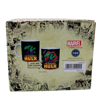 Hulk Heat Changing Mug, Tasse mit Thermoeffekt